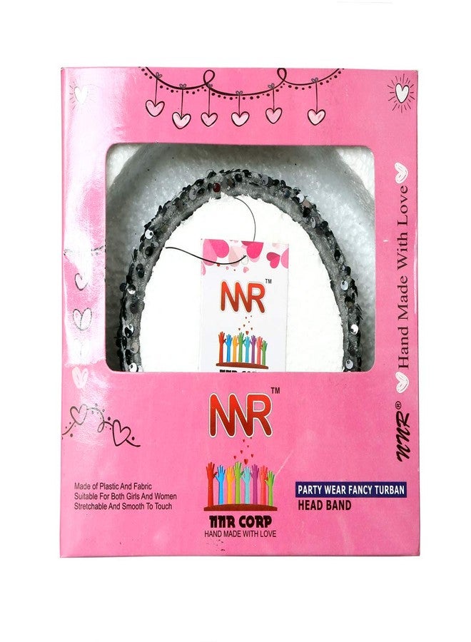NNR GIRLS SEQUIN HAIR BANDS_PACK OF 1 (GREY) - Image 3