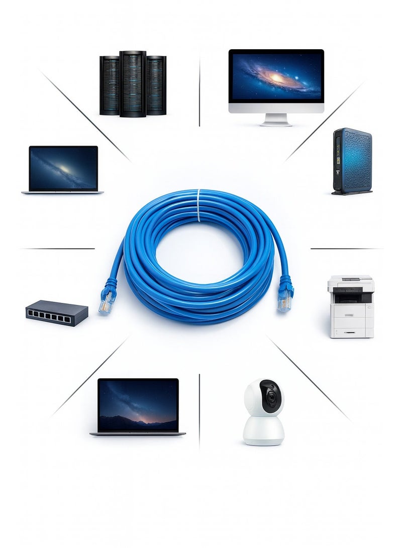 High-Quality CAT6 Ethernet Cable – Pure Copper – Available in 2m / 5m / 10m / 20m / 50m / 80m - Image 3