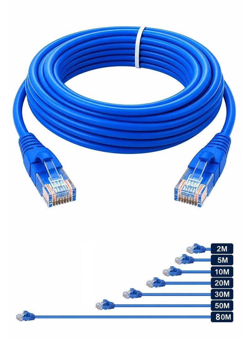High-Quality CAT6 Ethernet Cable – Pure Copper – Available in 2m / 5m / 10m / 20m / 50m / 80m - Image 2