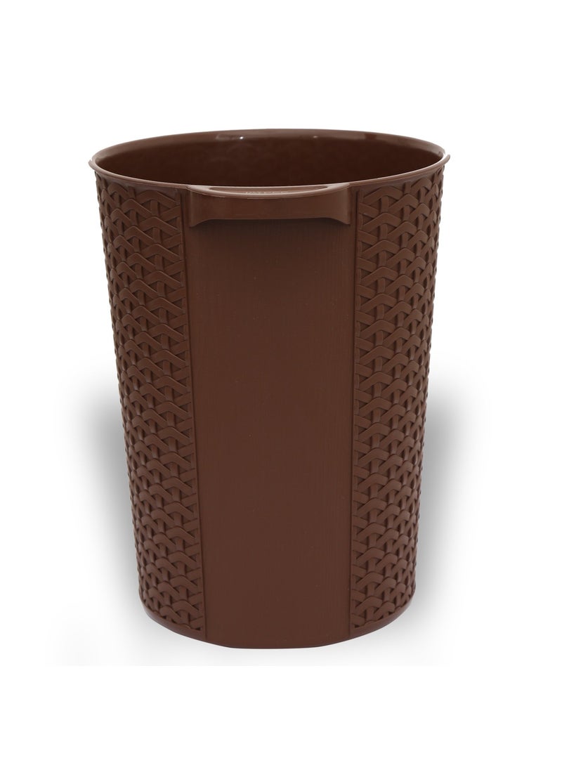 JAYPEE PLUS Jaypee Plus Waste Bin 10L Plastic Dustbin for KitchenOfficeHomeBathroomBedroom Dustbin Without Lid Rustproof Garbage Bin Strong Durable Trashbin Trash Can Brown  - Image 2