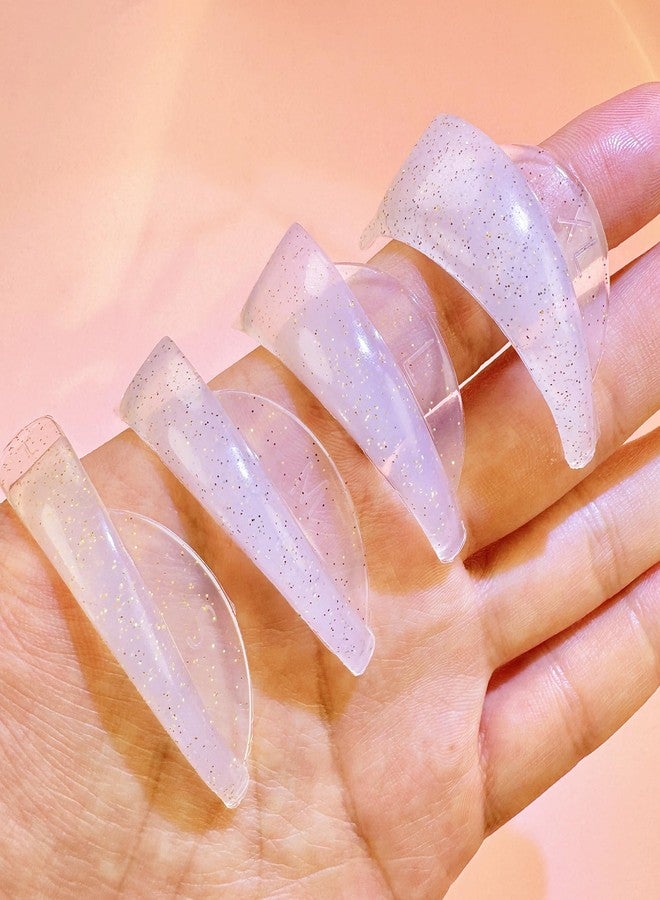 ICONSIAM Lash Lift Shields C Curl 4 Size Lifting Pad Rapid Lifting Eyelash Shield Shiny Perm Rods Make Cat Eye Curl Flexible Pads Extreme Rod 100 Use Elastic Lami Perming Roller Big Pad For Long Eyelashes - Image 1