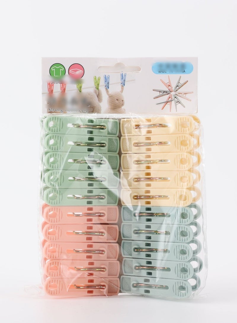 Clothes drying rack with 32 clips. Foldable clothes hanger. Comes with 20 free clips (light blue)  - Image 3