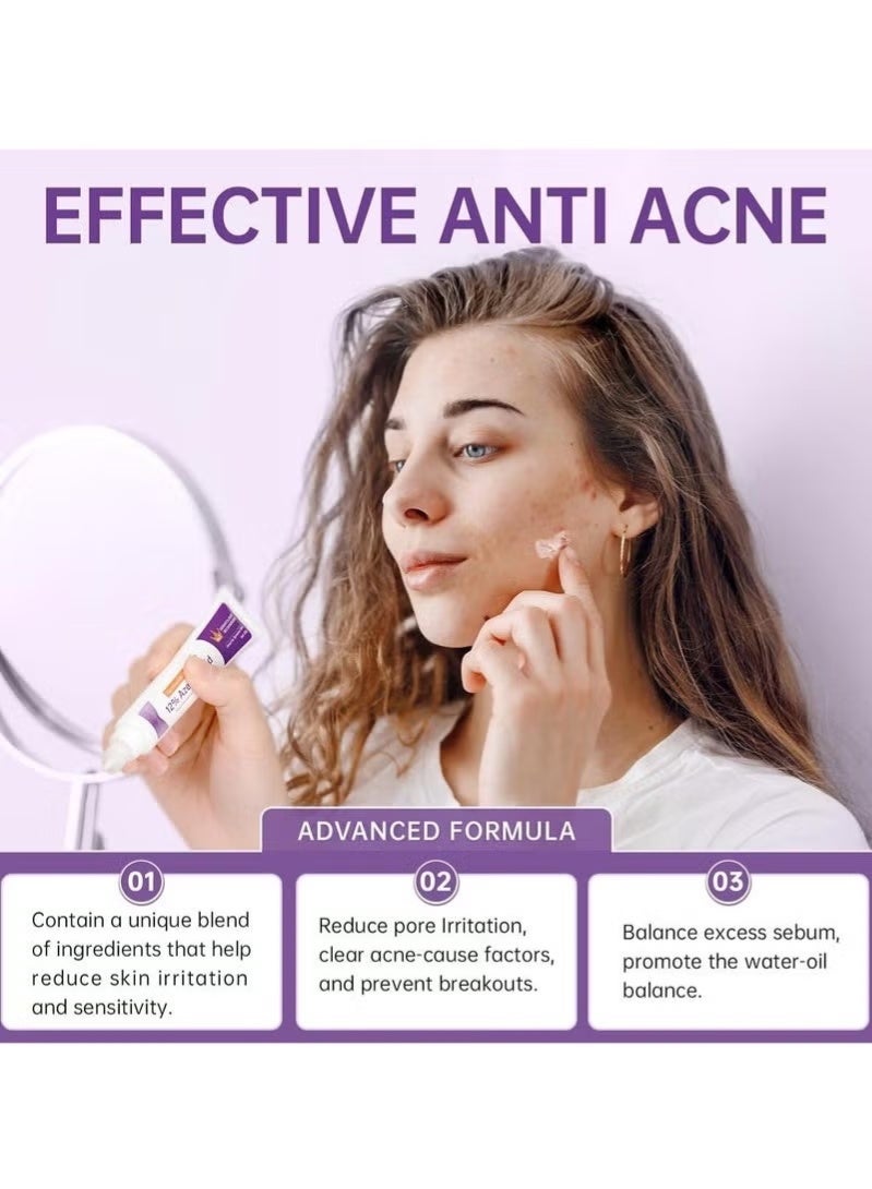 HTKCRX Azelaic Acid Serum, 12% Azelaic Acid, Hyaluronic Acid & Niacinamide, Redness Relief Face, Moisturizing and Balance Excess Sebum, Reducing Blemish & Rosacea Acne, for Sensitive Skin - Image 5