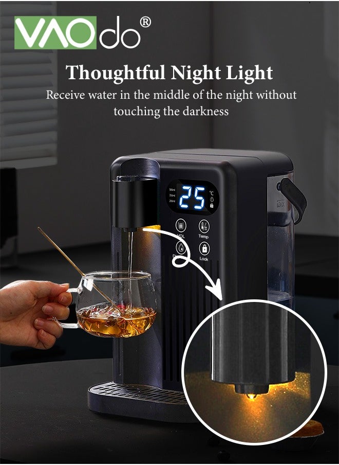 VAOdo - Water Purifier with Night Light Clear Lcd Cnc Panel 3s Heated Water Can be Directly Connected to External Bottled Water Water Dispenser Suitable for Milk Coffee and Tea - Image 1