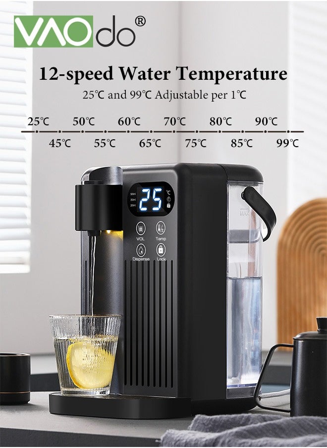 VAOdo - Water Purifier with Night Light Clear Lcd Cnc Panel 3s Heated Water Can be Directly Connected to External Bottled Water Water Dispenser Suitable for Milk Coffee and Tea - Image 1