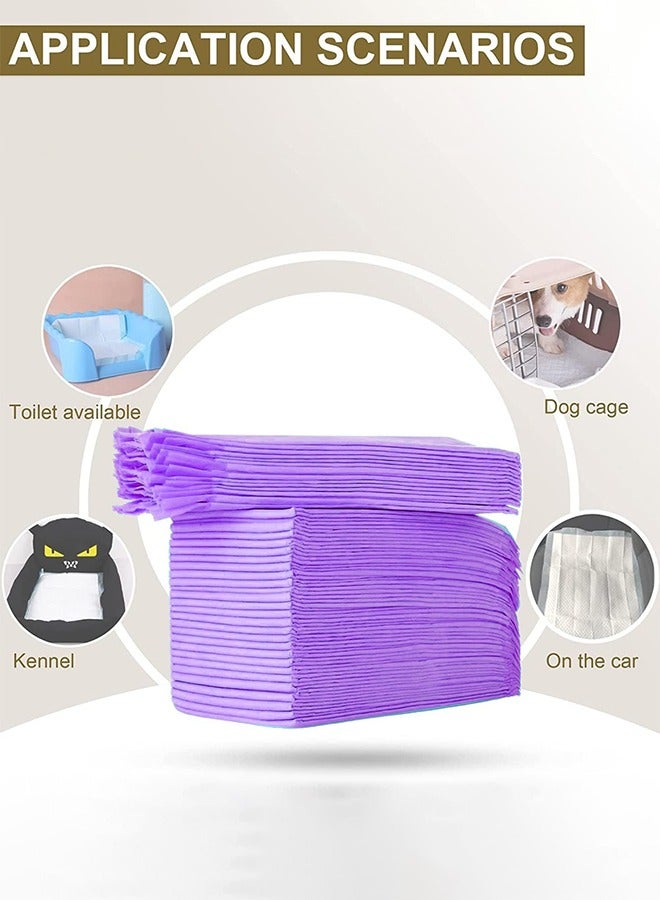 Generic dog pads,40 pcs L sized pet training pads are suitable for puppies, cats, rabbits, and pets.They are highly absorbent, leak proof, quick drying, disposable pet urine pads and dog urine isolation pads,60x60cm - 40 Pieces,Purple  - Image 5