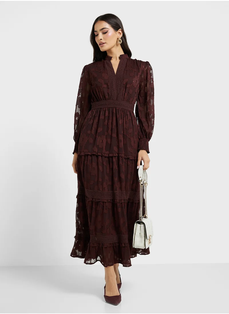 ايلا Textured Tiered Dress