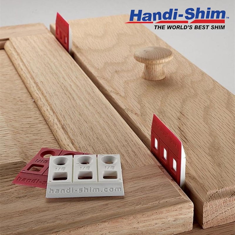 Handi-Shim Store HS11640RD شيم/فواصل بلاستيكية للبناء، عبوة 40، 1/16 بوصة، أحمر - Image 3