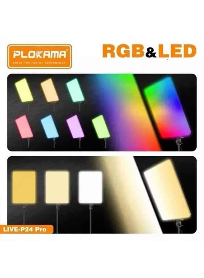 PLOKAMA P24 PRO 80W RGB & LED Professional Floodlight - Image 4