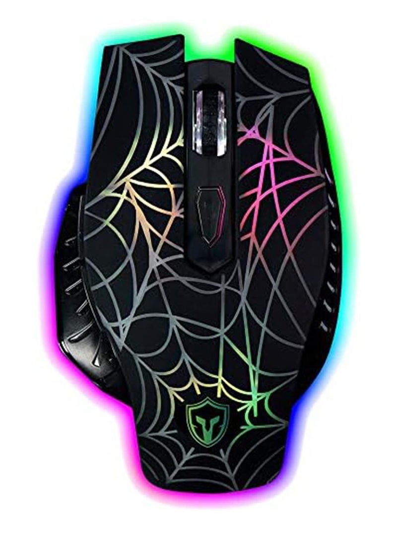 ماركة غير محددة - ماوس ألعاب باتلترون ماوس USB مع إضاءة LED 6 أزرار - Image 1