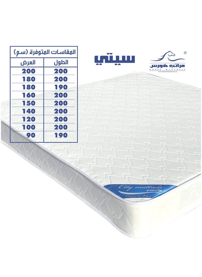 مراتب هورس - مرتبة سرير نفر ونص مريحة لنوم هاني وتحتوي على عازل لباد إضافة إلى نوابض بونيل المتصلة لراحة الجسم وتوازنه من مراتب هورس مقاس 200*160*20 سم - Image 1