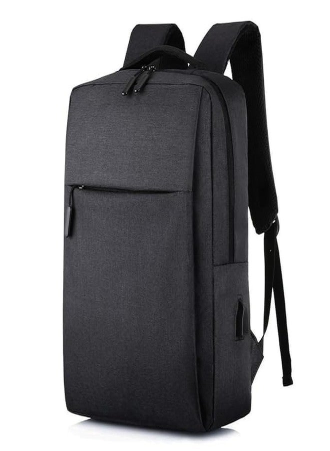 Delidge Anti-Theft Bag Men Laptop Rucksack Travel Backpack Women Large Capacity Business USB Charge College Student School Shoulder Bags (Black) - Image 1