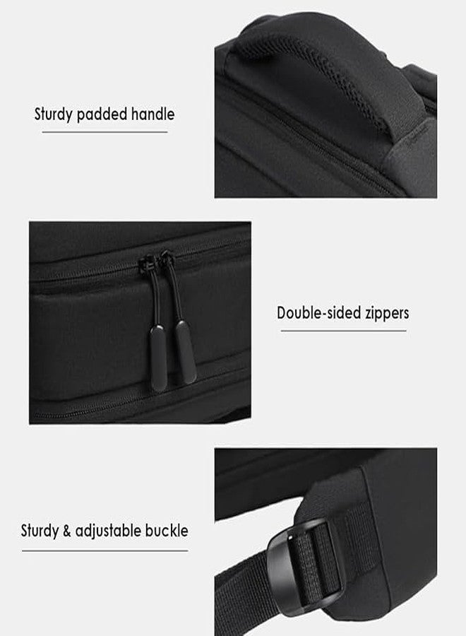 Delidge Anti-Theft Bag Men Laptop Rucksack Travel Backpack Women Large Capacity Business USB Charge College Student School Shoulder Bags (Black) - Image 2