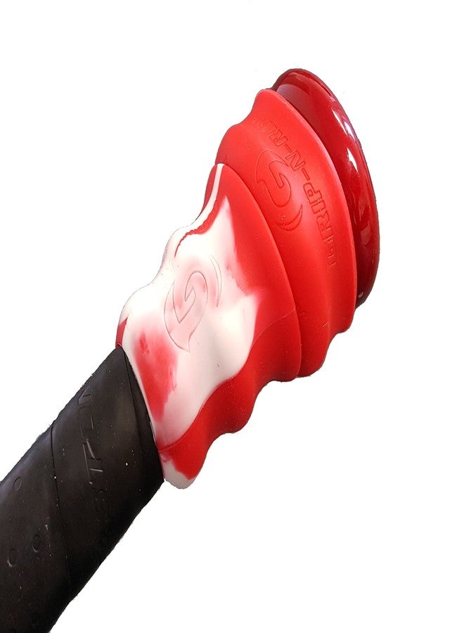 جريب-أن-ريب حلقة Grip-N-Rip Knob Stacker Choke-Up Ring لمضارب البيسبول/السوفتبول توفر مساحة للإمساك وتخفيفًا من ألم المضرب، قابلة للتكديس لتناسب وراحة مخصصة (أبيض) - Image 5