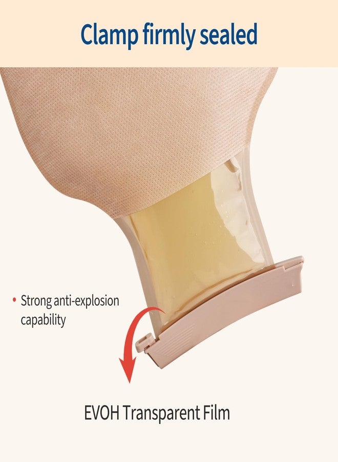 Deraymi 20 Pack Ostomy Bags One-Piece Colostomy Bags with Clamps Closure | 15mm-60mm | Leak-Proof Odor-Control Skin-Friendly Drainable for Ileostomy Colostomy Stoma Care - Image 4