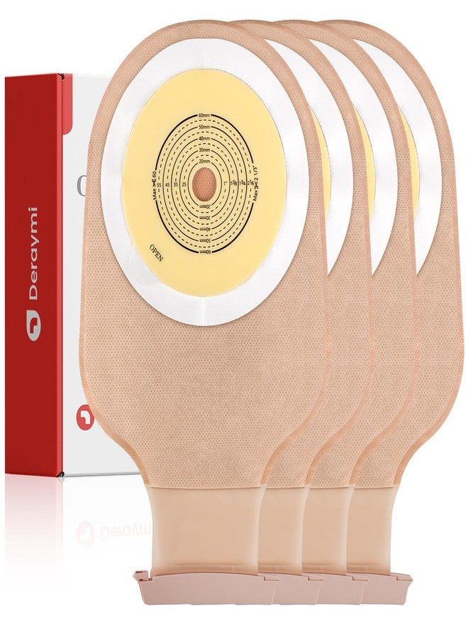 Deraymi 20 Pack Ostomy Bags One-Piece Colostomy Bags with Clamps Closure | 15mm-60mm | Leak-Proof Odor-Control Skin-Friendly Drainable for Ileostomy Colostomy Stoma Care - Image 1