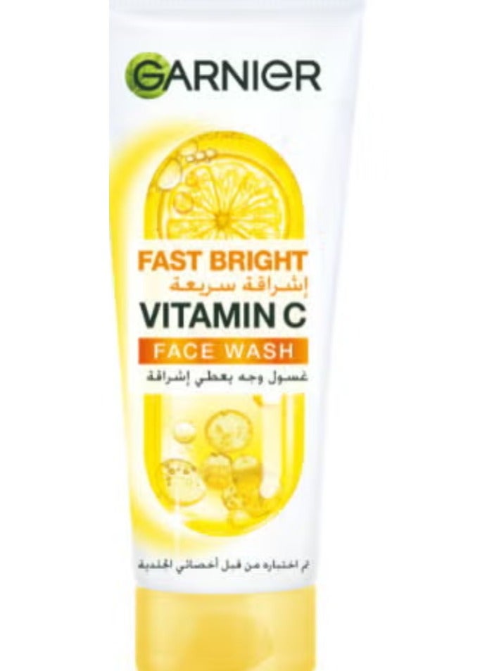 Garnier Skin Active Fast Bright Face Wash With Vitamin C And Lemon - 100ml
