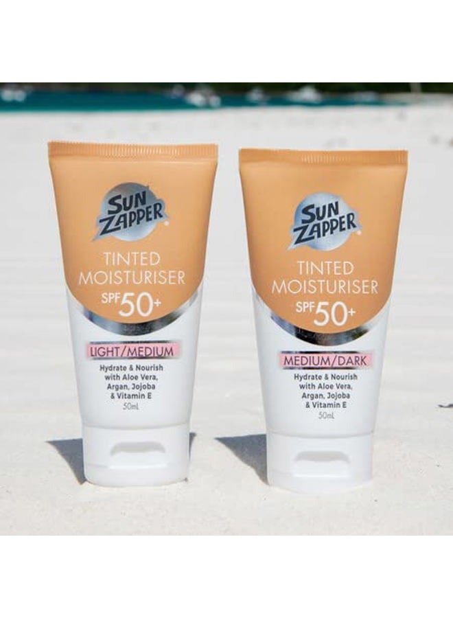 Sun Zapper Tinted Moisturiser SPF 50+ Medium/Dark BB Cream 50mL - Image 4