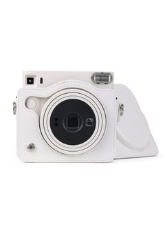 Captaintech Square SQ1 Case Protective Case for Fujifilm Instax Square SQ1 Instant Camera PU Leather Cover with Adjustable Shoulder Strap, White  - Image 1