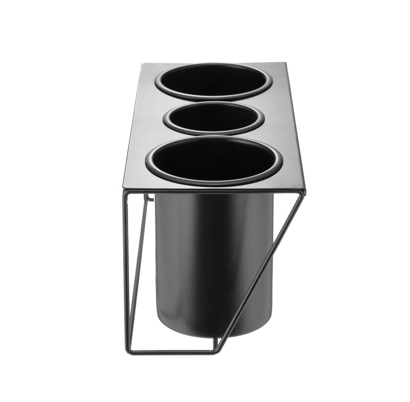 J JACKCUBE DESIGN Hair Dryer Holder Hair Styling Product Care Tool Organizer Bath Supplies Accessories Tray Stand Storage Bathroom Steel Hair Dryer Holder(Black) MK470B - Image 4