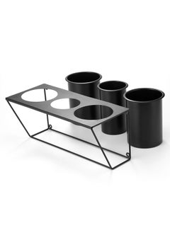 J JACKCUBE DESIGN J JACKCUBE DESIGN Hair Dryer Holder Hair Styling Product Care Tool Organizer Bath Supplies Accessories Tray Stand Storage Bathroom Steel Hair Dryer Holder(Black) MK470B  - Image 3