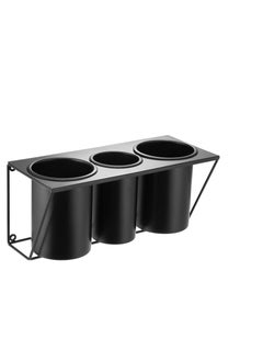 J JACKCUBE DESIGN J JACKCUBE DESIGN Hair Dryer Holder Hair Styling Product Care Tool Organizer Bath Supplies Accessories Tray Stand Storage Bathroom Steel Hair Dryer Holder(Black) MK470B  - Image 4