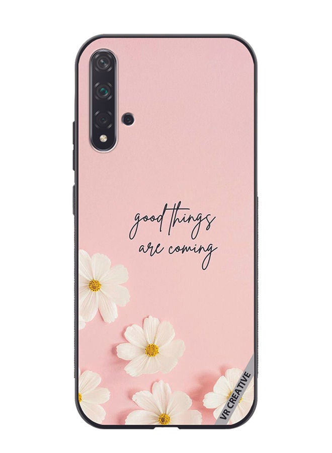 VR CREATIVE Protective Case Cover For Huawei Nova 5T Good Things Are Coming Design Multicolour - Image 1
