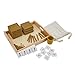 Kghios Montessori Math Beads Toys Materials for Toddlers Golden Beads and Cards Materials Bank Game Thousand Cube Decimal System Mathematics Teaching Materials Baby Preschool Education Toys - Image 3