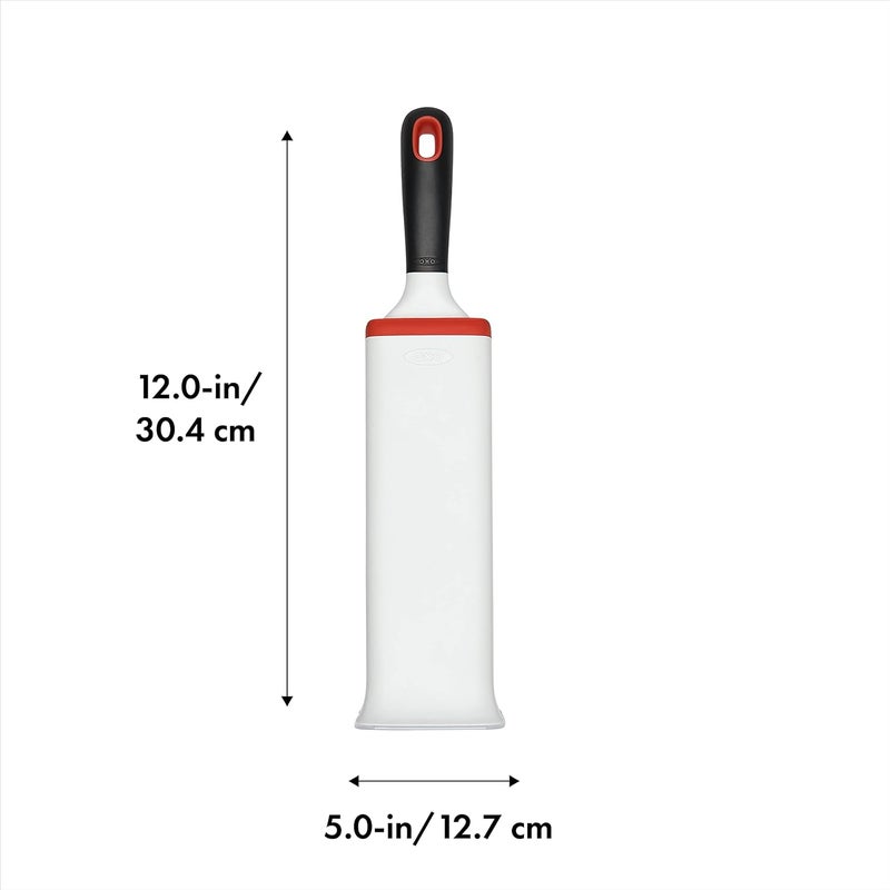 OXO Good Grip FurLifter Furniture Brush - Multicolor Plastic Lint Remover with Self-Cleaning Base and Flexible Handle - Image 2
