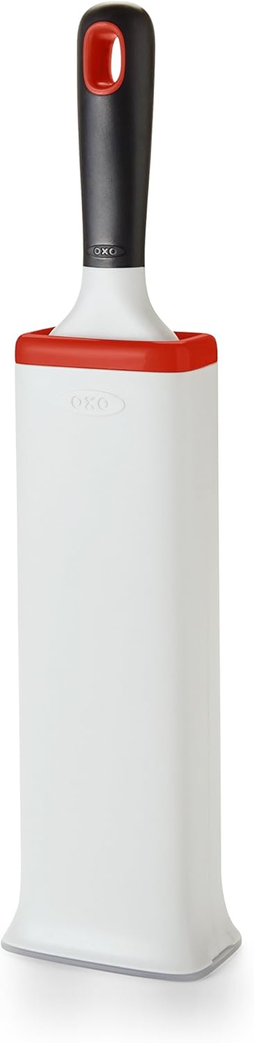 OXO Good Grip FurLifter Furniture Brush - Multicolor Plastic Lint Remover with Self-Cleaning Base and Flexible Handle - Image 1