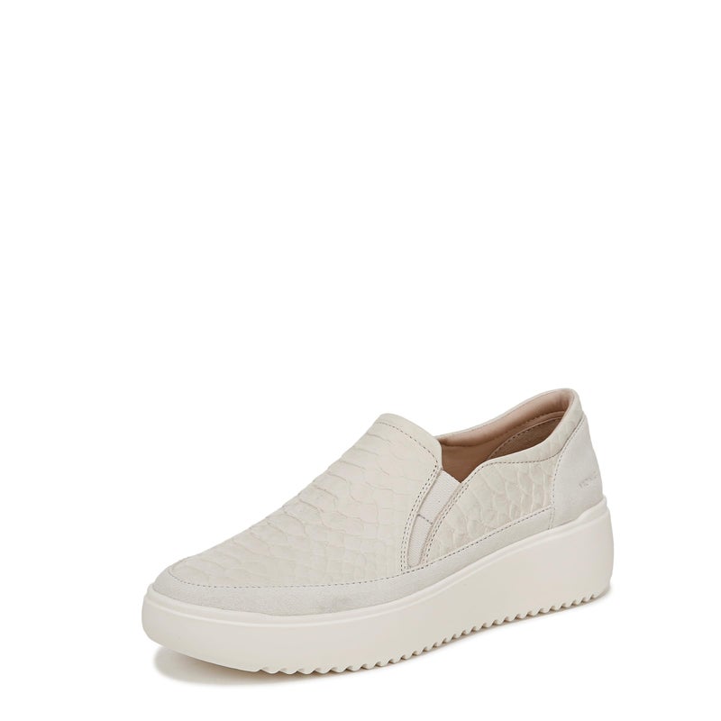 Vionic Womens Kearny Sneaker Cream Leather 9 M - Image 1