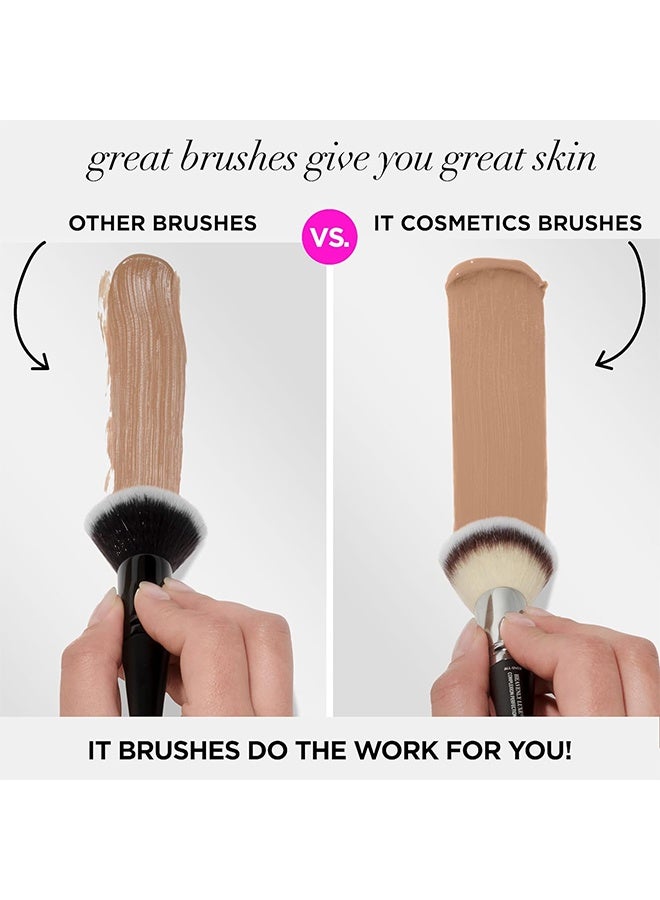 IT COSMETICS Heavenly Luxe Complexion Perfection Brush #7 - Foundation & Concealer Brush in One - Soft Bristles - Pro-Hygienic & Ideal for Sensitive Skin Multicolor - Image 5