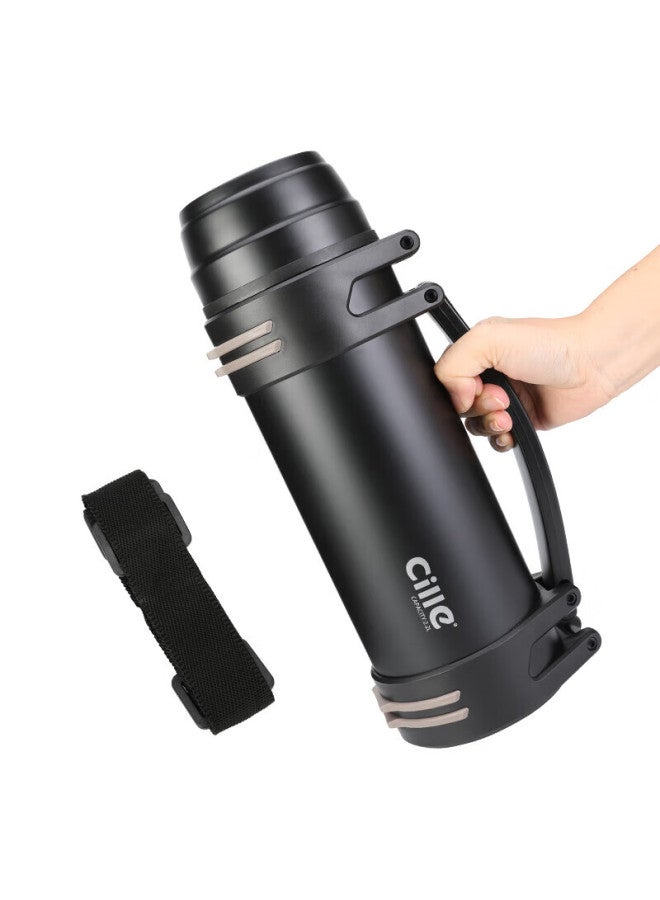 Cille Large Capacity Insulated Thermos 304 Stainless Steel Travel Camping Vacuum Insulated Water Bottle Outdoor Touring Thermos - Image 3