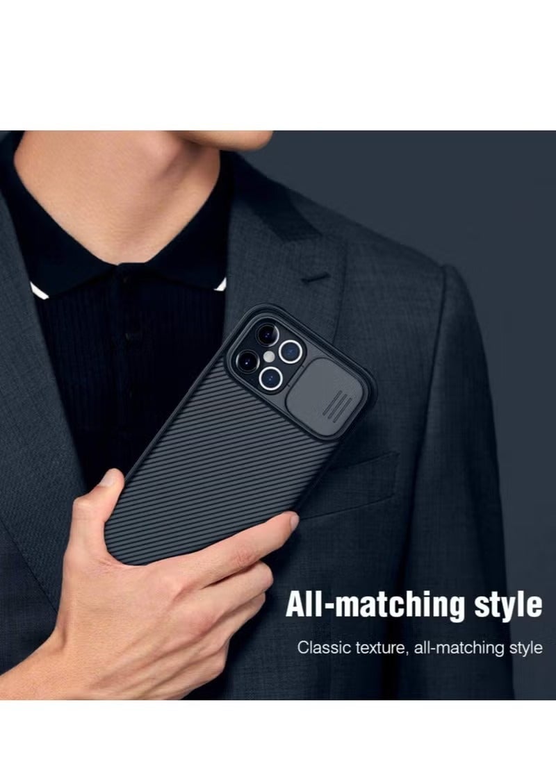 Nillkin Case for iPhone 12 Pro Max Cover Hard CamShield with Camera Slide Protective Cover Perfect Design Compatible with Apple iPhone 12 Pro Max 6.7 Inch Black, - Image 3