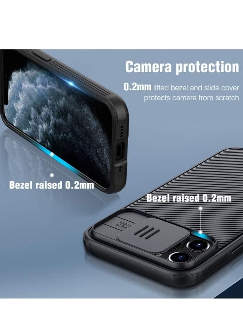 Nillkin Case for iPhone 12 Pro Max Cover Hard CamShield with Camera Slide Protective Cover Perfect Design Compatible with Apple iPhone 12 Pro Max 6.7 Inch Black, - Image 4