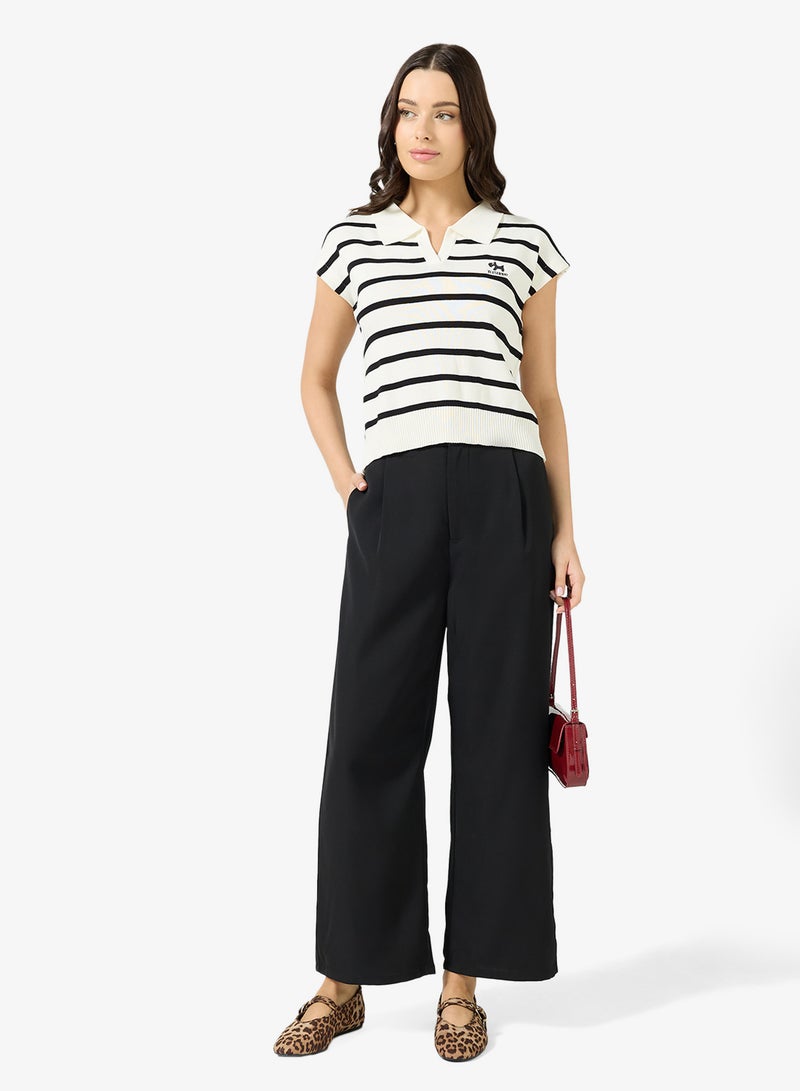 جينجر بنطلون واسع الساق مفصل - Image 2