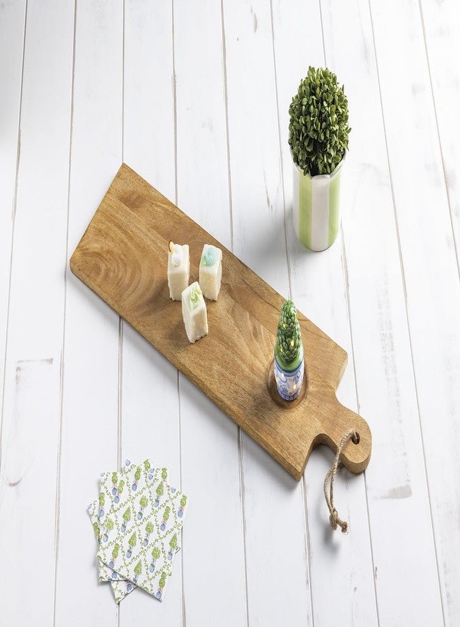 Mud Pie Green Ceramic Topiary LED Sitter - Image 2