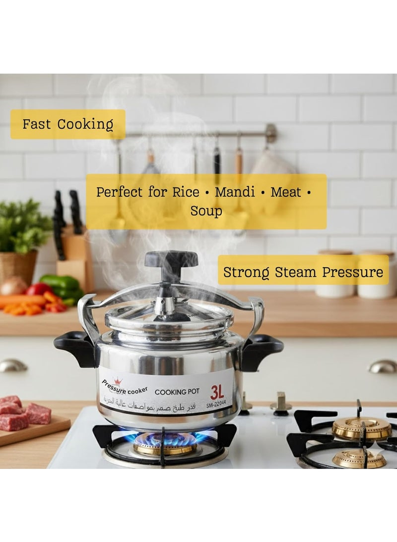Smart Kitchen Smart pressure cooker to save time and effort, 3 liters - Image 1