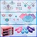 Mrabbitoo Princess Dress Up for Girls  Toddlers Clothes with Skirts Shoes Crown  Play Jewelry Princess Costume Toys for Girls Age 3456 Year Old Kids Shoes Role Play Gift Idea for Birthday Christmas - Image 4
