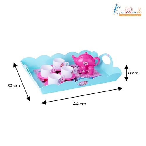 Kriiddaank Minnie Tea Playset - Tea-Set with Cups & Saucers, Best Gift for Kids Aged 3+ | Fun & Educational Toy for Kids | Safe, Engaging & Interactive Play - Image 3