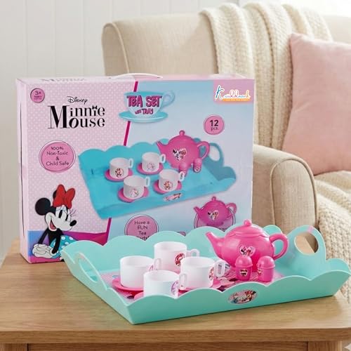 Kriiddaank Minnie Tea Playset - Tea-Set with Cups & Saucers, Best Gift for Kids Aged 3+ | Fun & Educational Toy for Kids | Safe, Engaging & Interactive Play - Image 1
