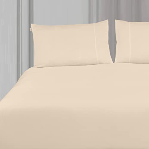 Spread Spain Madison Avenue Cotton with Light Silky and Sateen Sheets 400 Thread Count Super King Size Bedsheet with 2 Pillow Cover (108" x 108" inch Gold) - Image 1