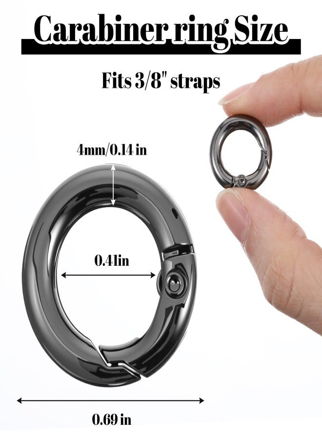 Thrymme Micro Carabiner, 20Pcs Mini Carabiner Clip O Ring Lightweight Micro Metal Clip – Versatile Mini Carabiners for Dog Tags, Keyrings, Paracord, Purse Charms & Keychain Clasps - Image 2