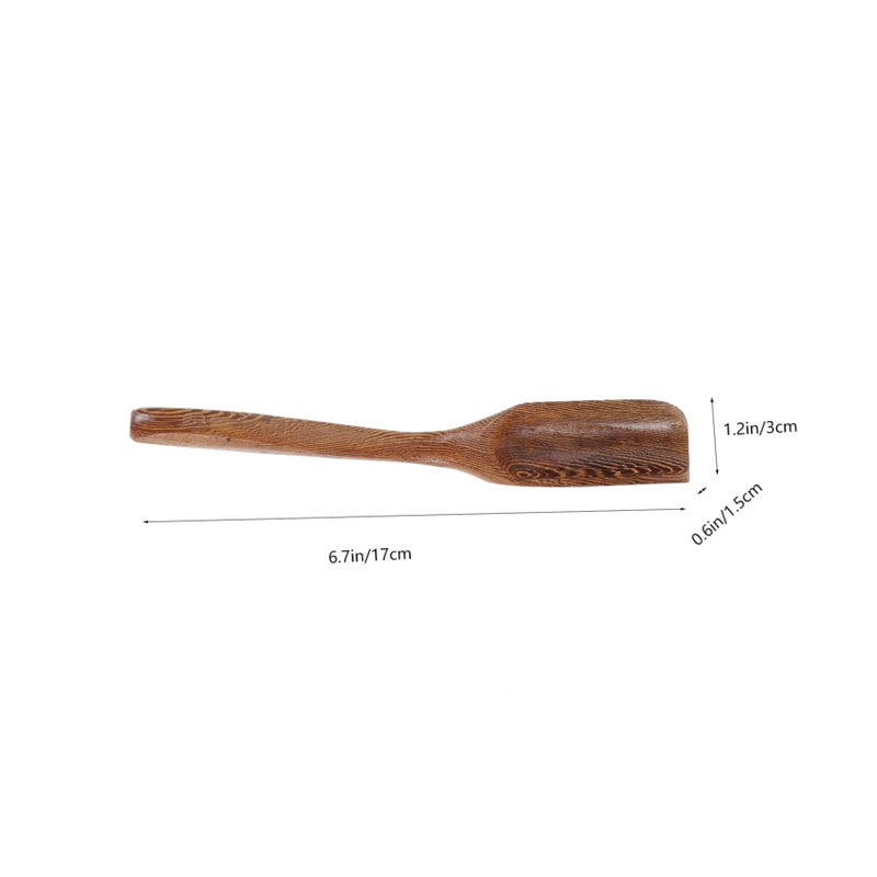 Vintage Wooden Tea Spoon Scoop Set Eco Friendly Home Kitchen Accessory - Image 3