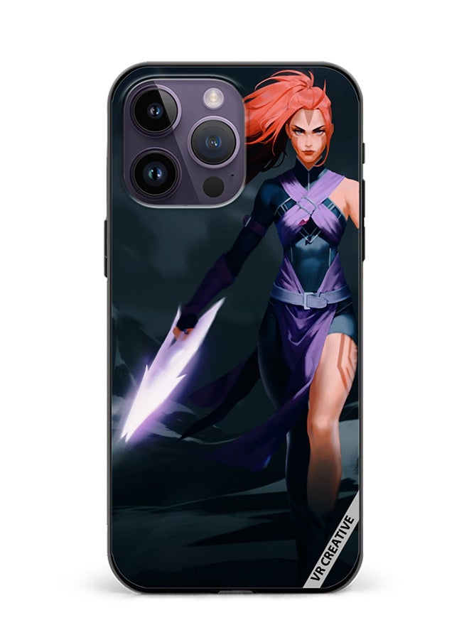 VR CREATIVE Protective Case Cover For Apple iPhone 15 Pro Max Anti-Mage Lady Dota 2 Design Multicolour  - Image 1