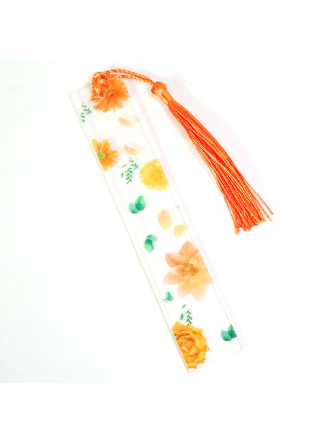 PLUS ONE Transparent Acrylic Bookmark Flower Bookmark Student School Supplies Stationery Gift Creative Gift - Image 1