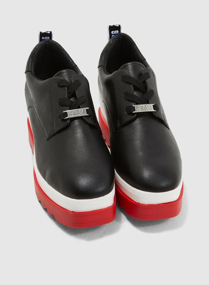 STEVE MADDEN Madrid Platform Sneaker - Black