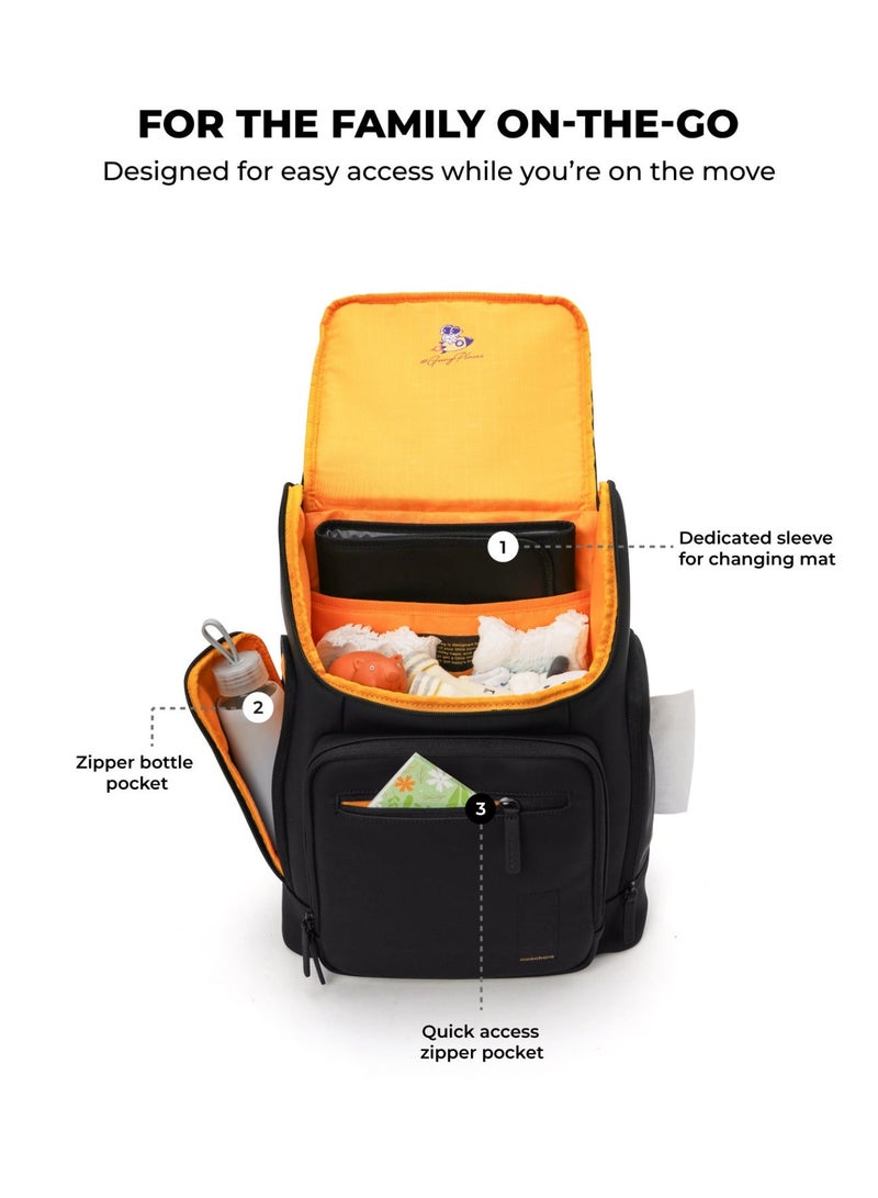 Mokobara The Tinker Diaper Backpack - Premium Soft-Touch Polyurethane Material | Bedtime Story - Image 3