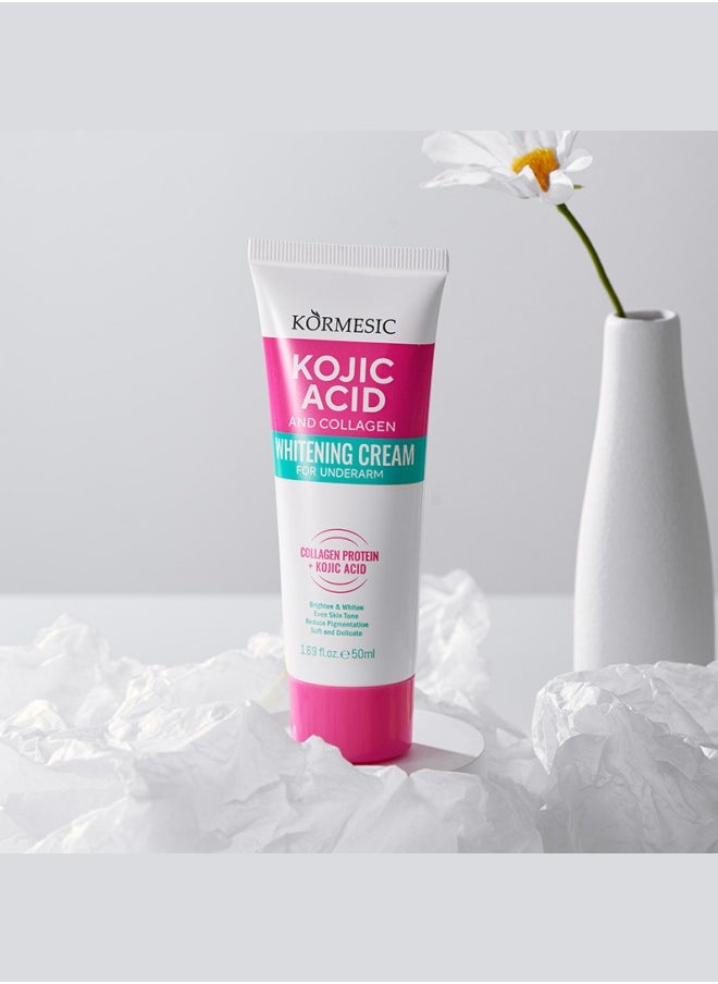 Whitening cream for body, underarms, armpits, knees, legs, elbows and inner thighs to lighten discolouration and brighten skin tone
