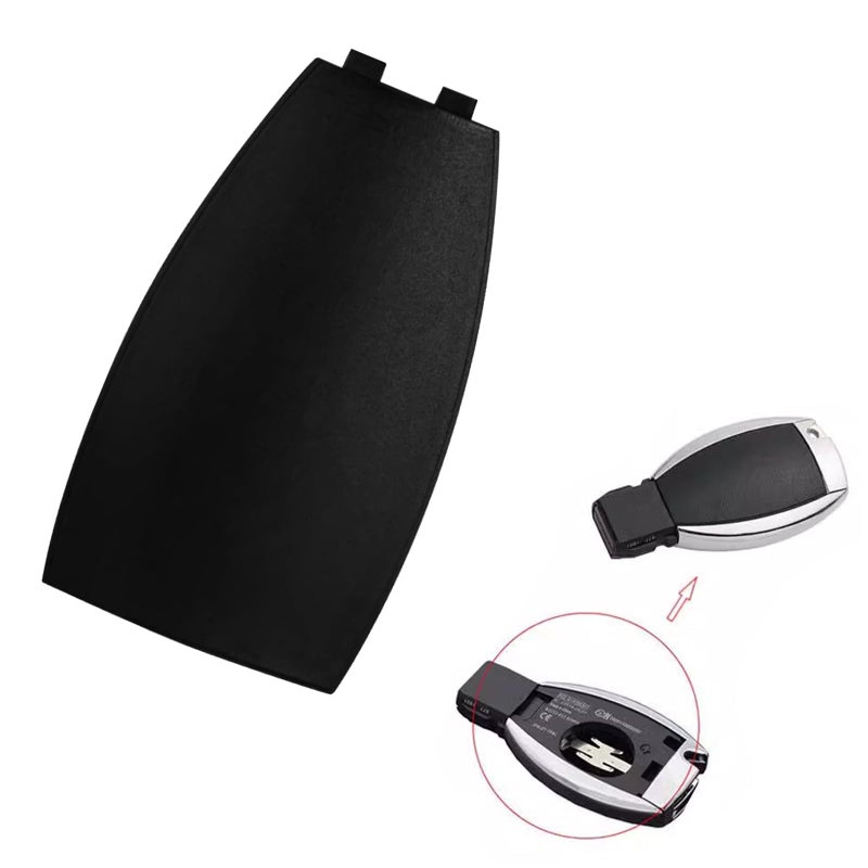 QBOONPT Car Key Rear Cover Key Shell Back Cover Replacement Key Fob Cover Compatible with Mercedes Benz BClass CClass EClass W204 3 Buttons Car Key Fob Case Car Interior AccessoriesBlack - Image 3